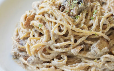 Creamy Mushroom Pasta Recipe (Vegan)