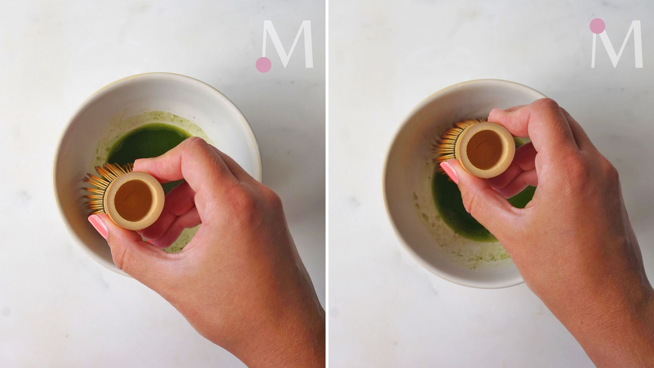 steps to make matcha latte