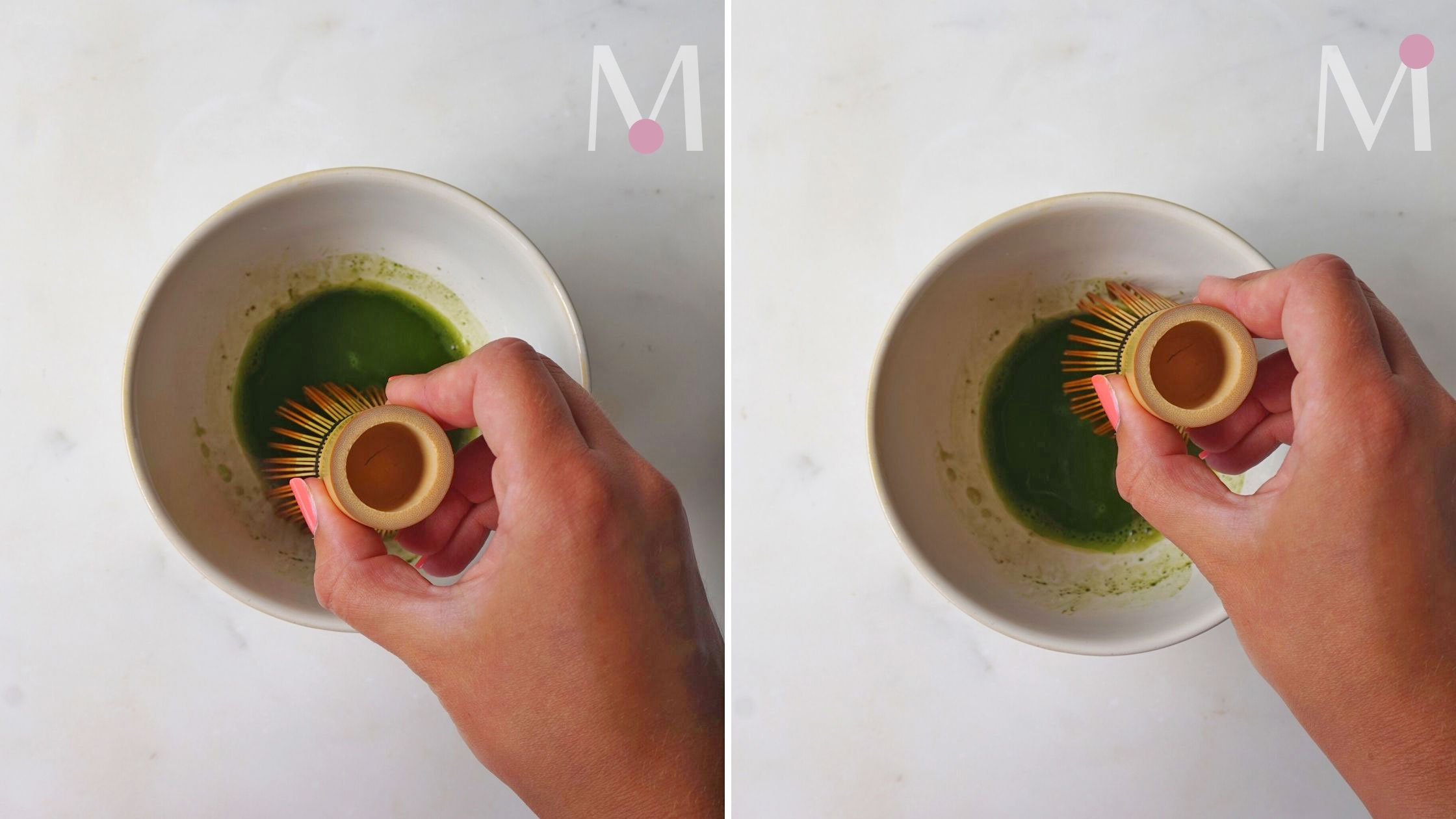 steps to make matcha latte