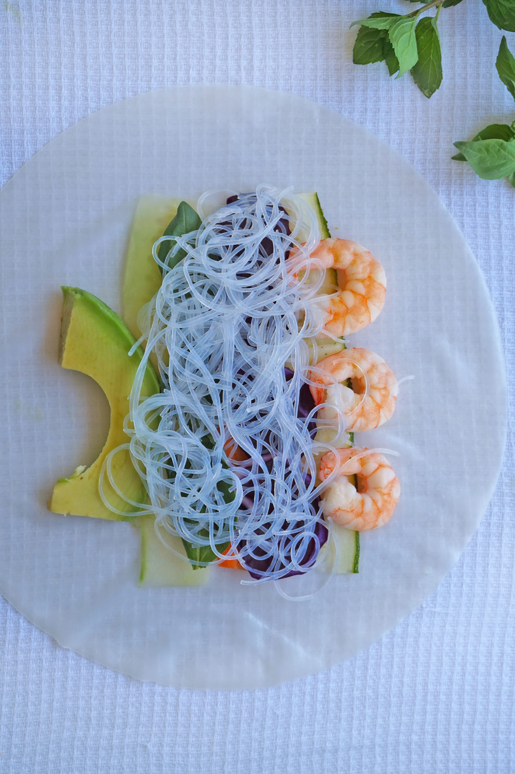 homemade shrimp summer rolls