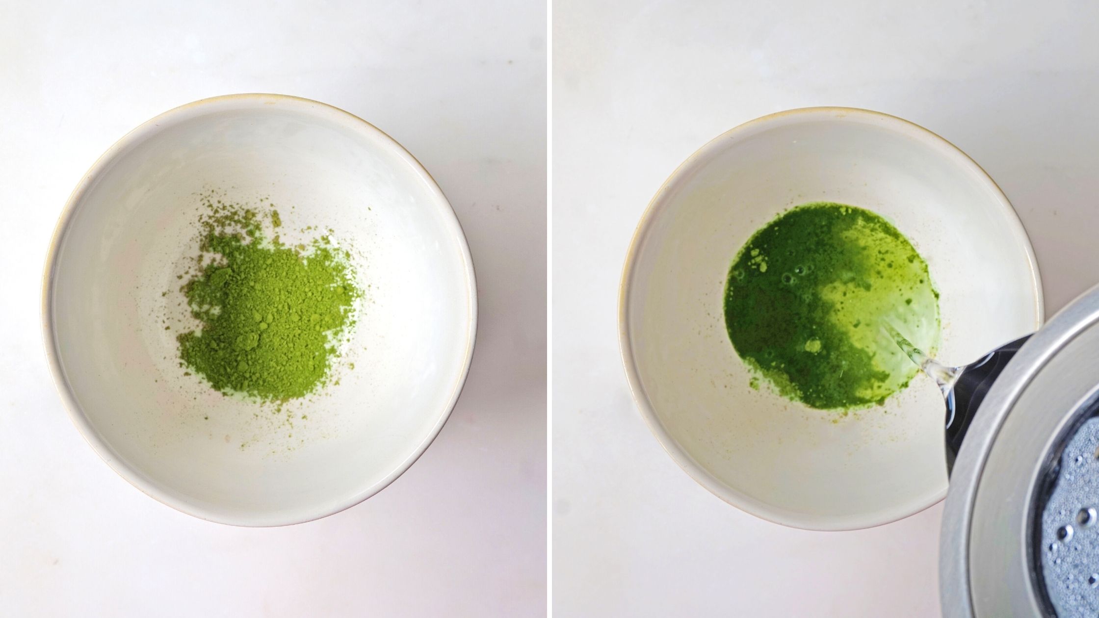 steps to make matcha latte