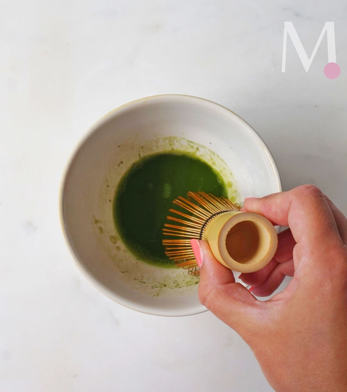 steps to make matcha latte