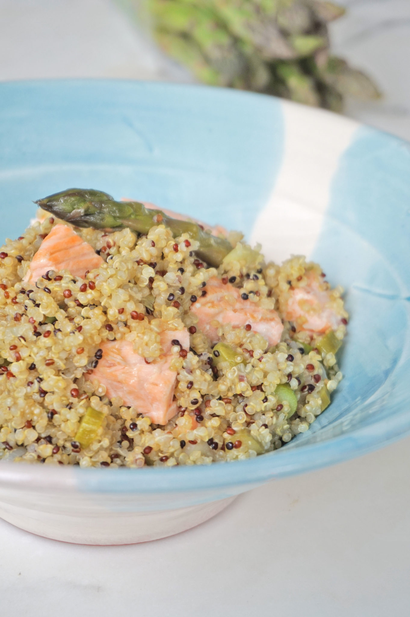Asparagus Salmon & Quinoa Recipe (Healthy & Gluten-free)